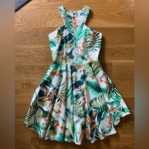 Floral Pinch Waist Dress